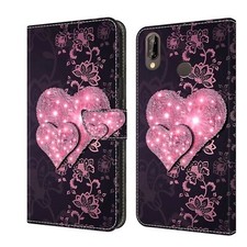 Funda de teléfono con soporte tipo billetera pintada abatible para Huawei P Smart Y5 Honor X7 X8 X9