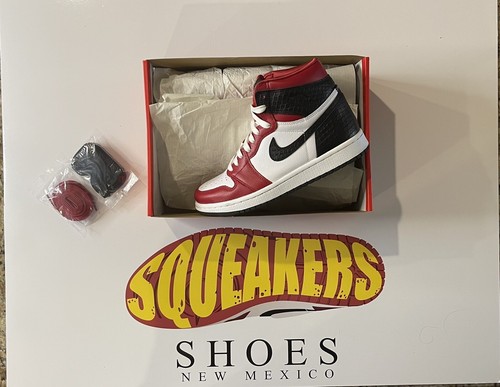 Nike Air Jordan 1 High OG Gimnasio Rojo 6,5 W (Satin Snake 2020) CD0461 601 - Imagen 8 de 9