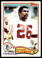 1982 Topps Raymond Clayborn New England Patriots #145