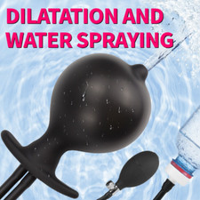 Inflatable Colon Cleanser Shower Enema Douche Nozzle Silicone Anal Cleaner Women