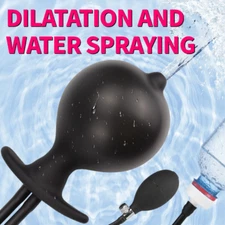 Huge Inflatable Bondage Pump Spreader Expander Silicone Cleaner Plug for Male