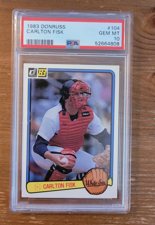 1983 Donruss #104 Carlton Fisk PSA 10 Chicago White Sox (B)