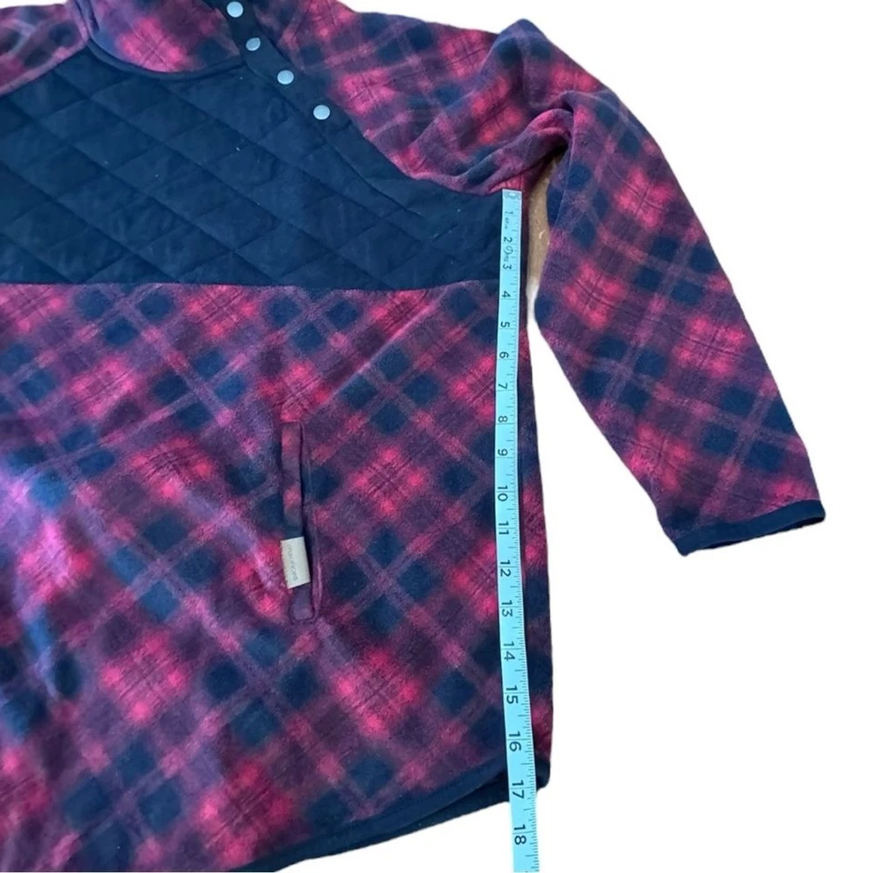 Top polar a cuadros Maurices Lodge Buffalo rojo negro manga larga para mujer talla XXL Foto 4 de 4