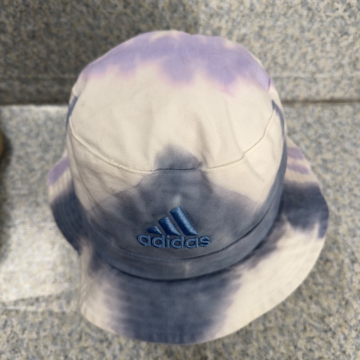 Adidas Originals Reverse Tie Dye Bucket Hat Blue Three 