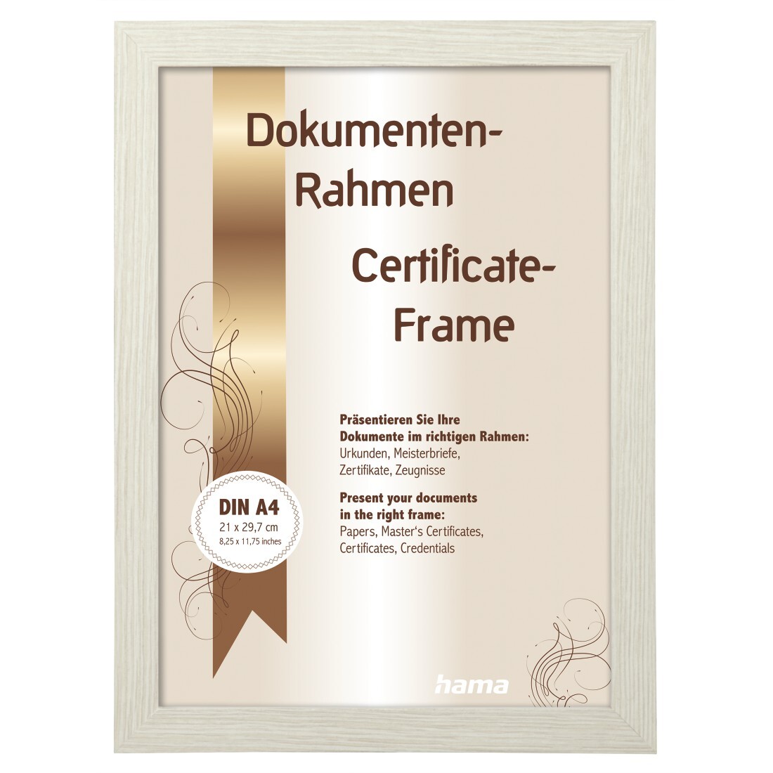 Cadre photo bois bouleau Waves de dimensions 21x29,7cm pour affiche