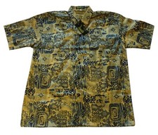 Mens Thai Silk Shirt From Bangkok Thailand - New Design Around Thailand  93L