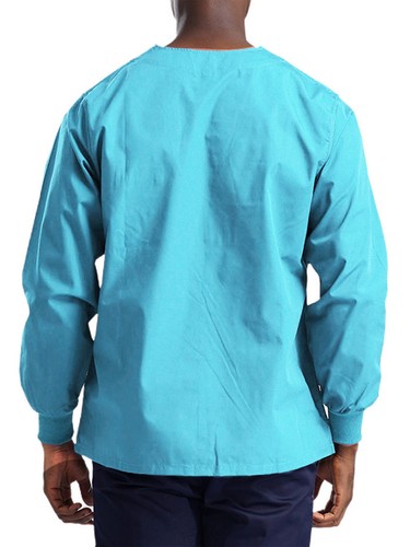 Men Workwear V Neck Healthcare Medical Uniform Hospital Scrub Top Cherokee Rib - Picture 54 of 68