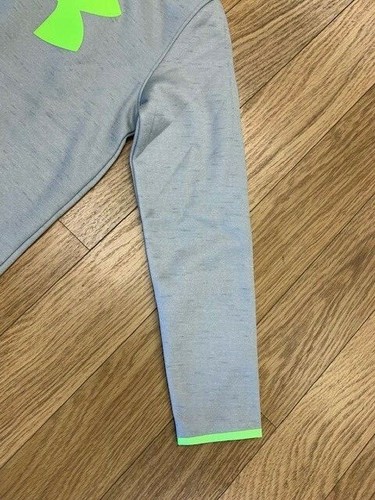 NEW - BOYS UNDER ARMOUR FLEECE HOODIE, ASST SIZE, GREY, STYLE: 1343274 $39.95 - Picture 9 of 14