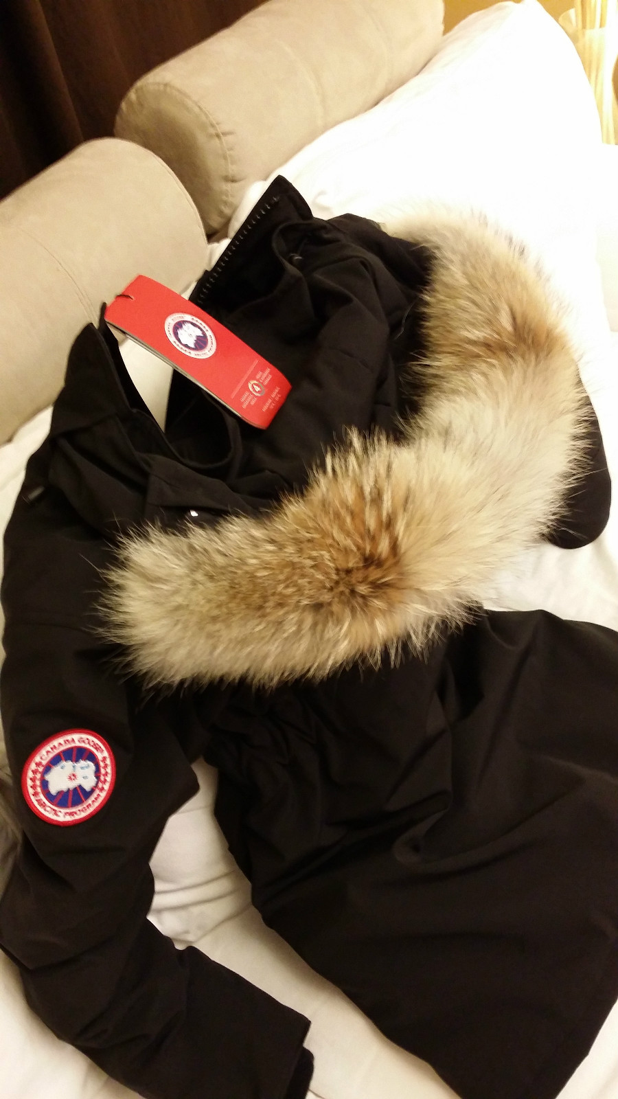 BRAND NEW BLACK "RED LABEL" CANADA GOOSE TRILLIUM SMALL ARCTIC PARKA JACKET image 10