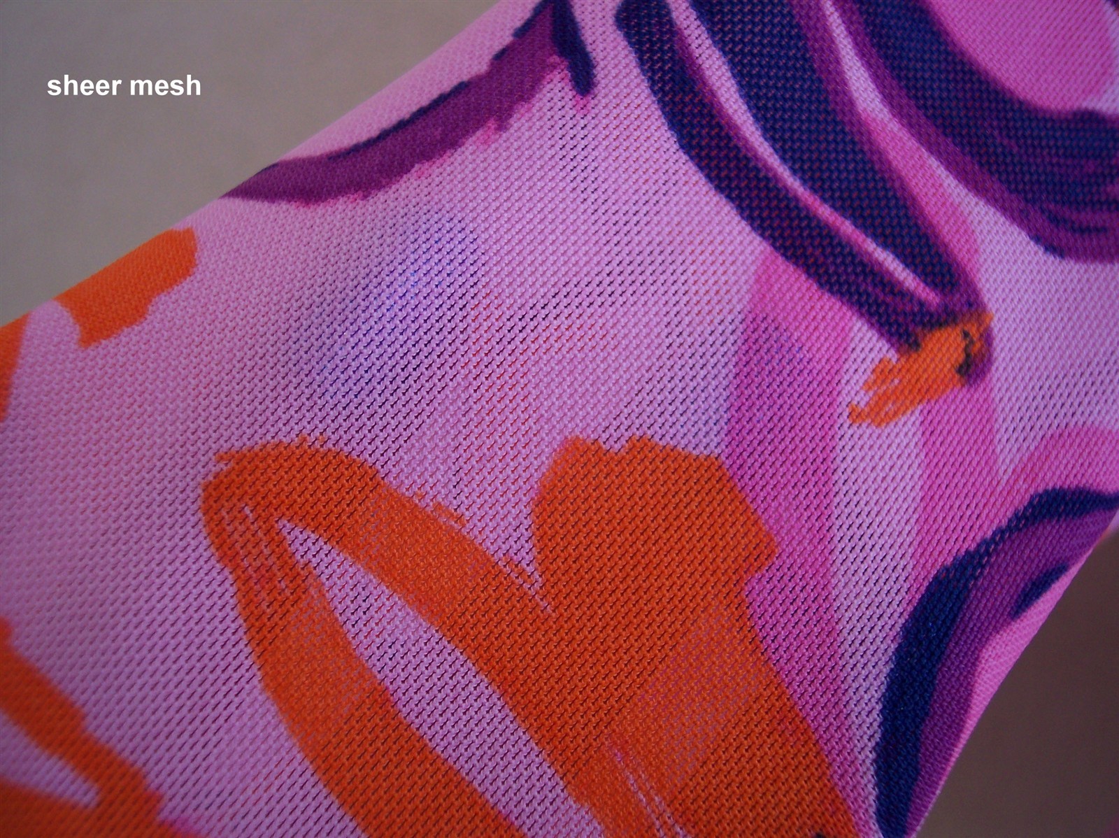 LOGO Layers Lori Goldstein Mesh Patchwork Top L V… - image 6