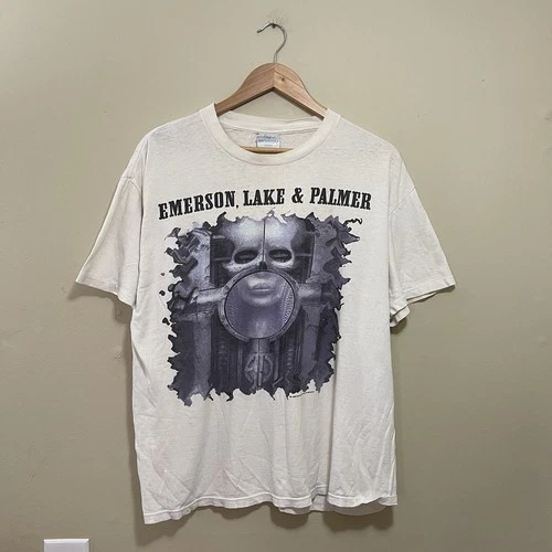 Emerson, Lake & Palmer Tour Concert T Shirt Men 1990s vintage concert t-shirt, vintage, size XL, single stitch, B+ condition