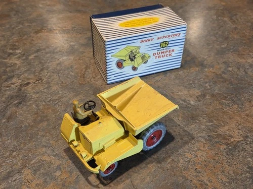 Vintage 1950s Dinky SuperToys Muir-Hill Dumper Truck 962 Original Box Meccano