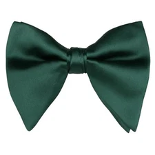  Velvet Pre-tied Adjustable Bow Tie for Men Oversize One Size 056-dark Green-01