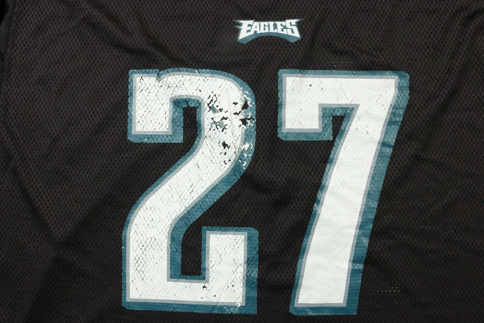 Camiseta de fútbol americano Philadelphia Eagles para hombre 2XL NFL Hernández 27 Reebok negra Foto 3 de 4