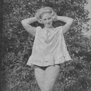 Woman Model Fashion Glamour Vintage Swimwear Bathing Pin Up, B/W 1960s Negative