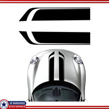 Car Hood Sport Style Stripe Graphics Decal Universal Car Suv Truck Color Black