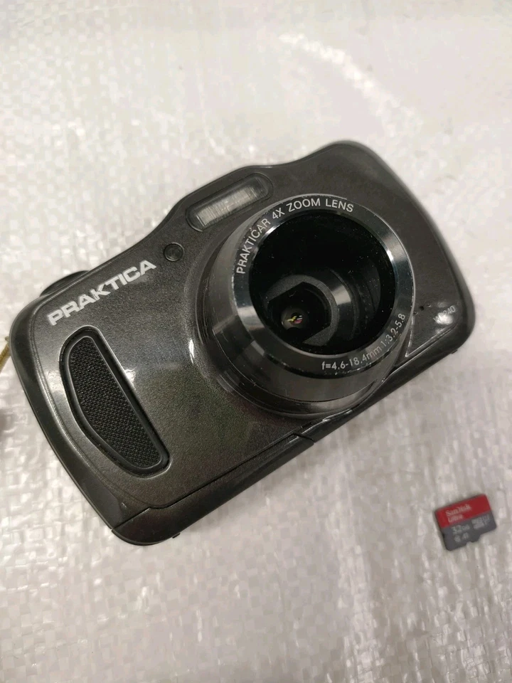 Praktica Luxmedia WP240 20.0MP Underwater Compact Digital Camera Orange Tested - Image 2 of 4