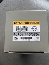 TRCD405-4 Dual Run Capacitor 440/370 Volts 40 5 UF MFD Titan Pro