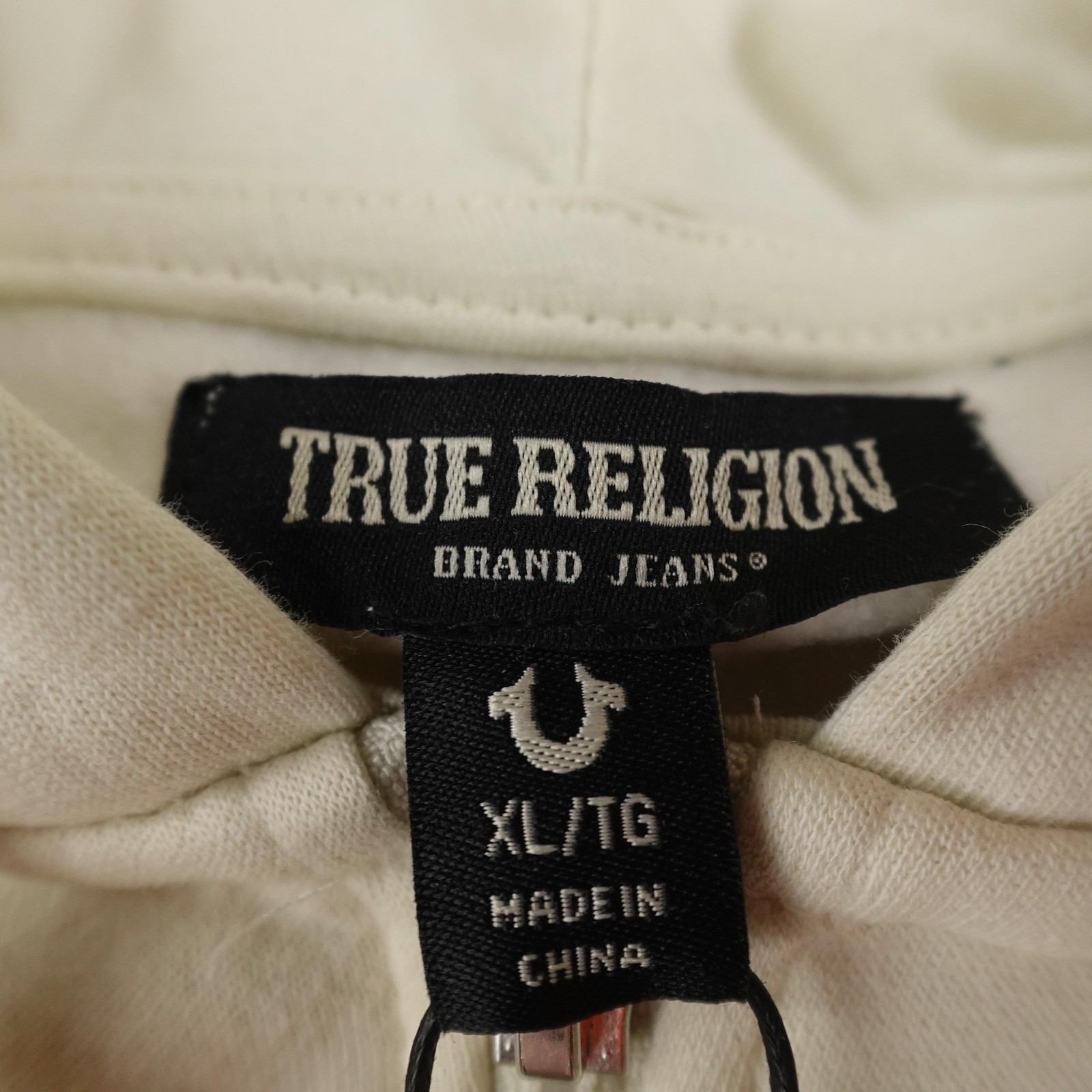 NEW True Religion Hoodie Mens XL White Buddha Logo Full Zip Sweatshirt Jacket thumbnail 6
