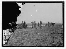 Photo:Middle East 1920s Burning Locusts in Traps Natural Disaster Crowd