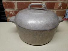 Vintage 50s WAGNER WARE Sidney O Magnalite 4248-P Dutch Oven Stockpot 5 QT Quart
