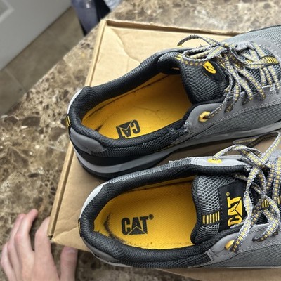 cat caterpillar mens shoes 9.5 Composite Toe Work Grey | eBay