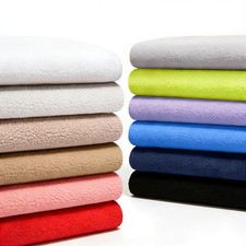 Knitted Polar Fleece Solid Fabric Anti-Pill Plush Polyester for DIY Sewing