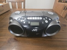JVC RC-EX26B AM/FM RADIO CASSETTE CD PORTABLE SYSTEM Tested and Working