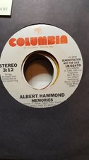 Albert Hammond, Memories ~ 1981 Columbia promo 45 +sleeve