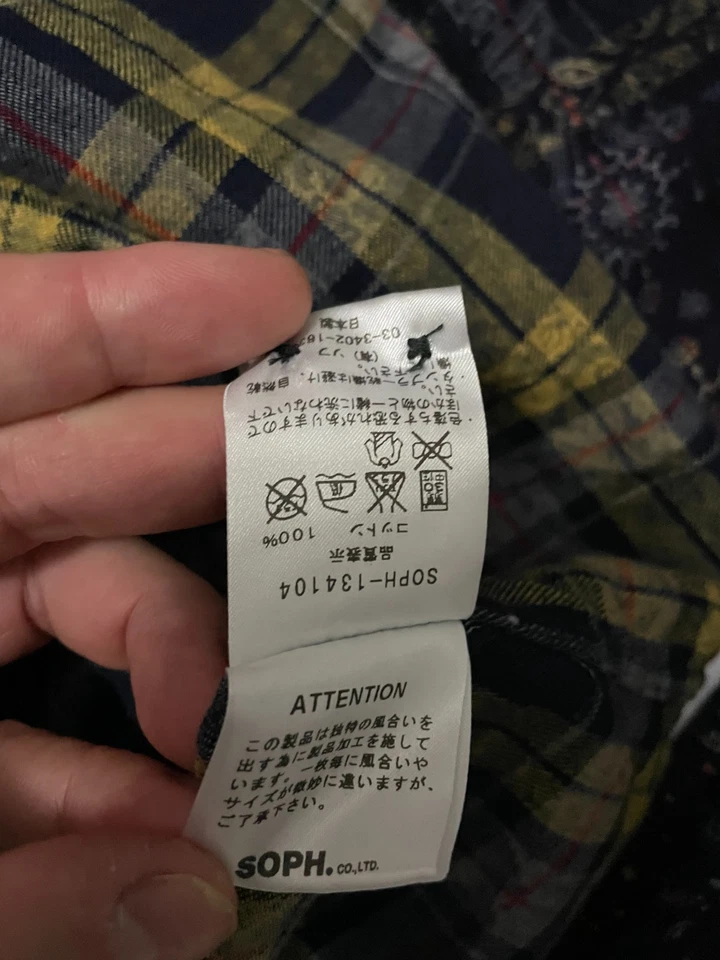 Sophnet Checked Bandana Flannel B.D Shirt FW13 Sz. M Visvim NBHD Undercover - Image 3 of 4