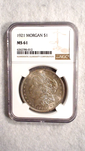 1921 P Morgan Dollar NGC MS61 UNCIRCULATED $1 Coin BUY IT NOW!