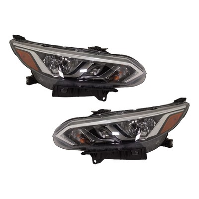 Headlight Set For 2020-2023 Nissan Sentra Left Right LH RH Halogen Assembly CAPA