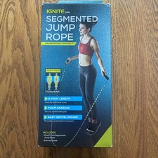 Ignite Brand 9-Foot Segmented Jump Rope With Foam Handles Box Has Some Damage