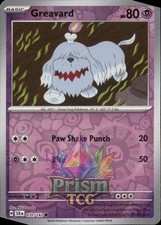 Greavard 70/142 Common Reverse Holo Stellar Crown Pokemon