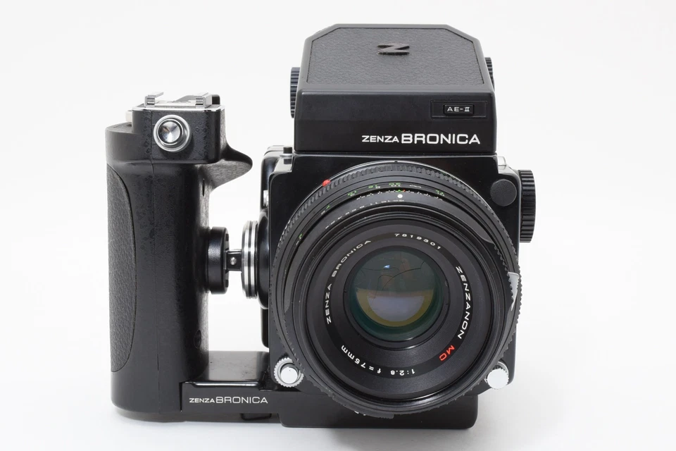 Read! [APP MINT] Zenza Bronica ETR S Film Camera 75mm F2.8 Lens AE II From Japan - Image 3 of 4