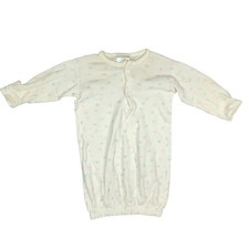 Vintage Simply Baby Newborn Baby Gown Sleeper Yellow Pastel Print 0-13 lbs