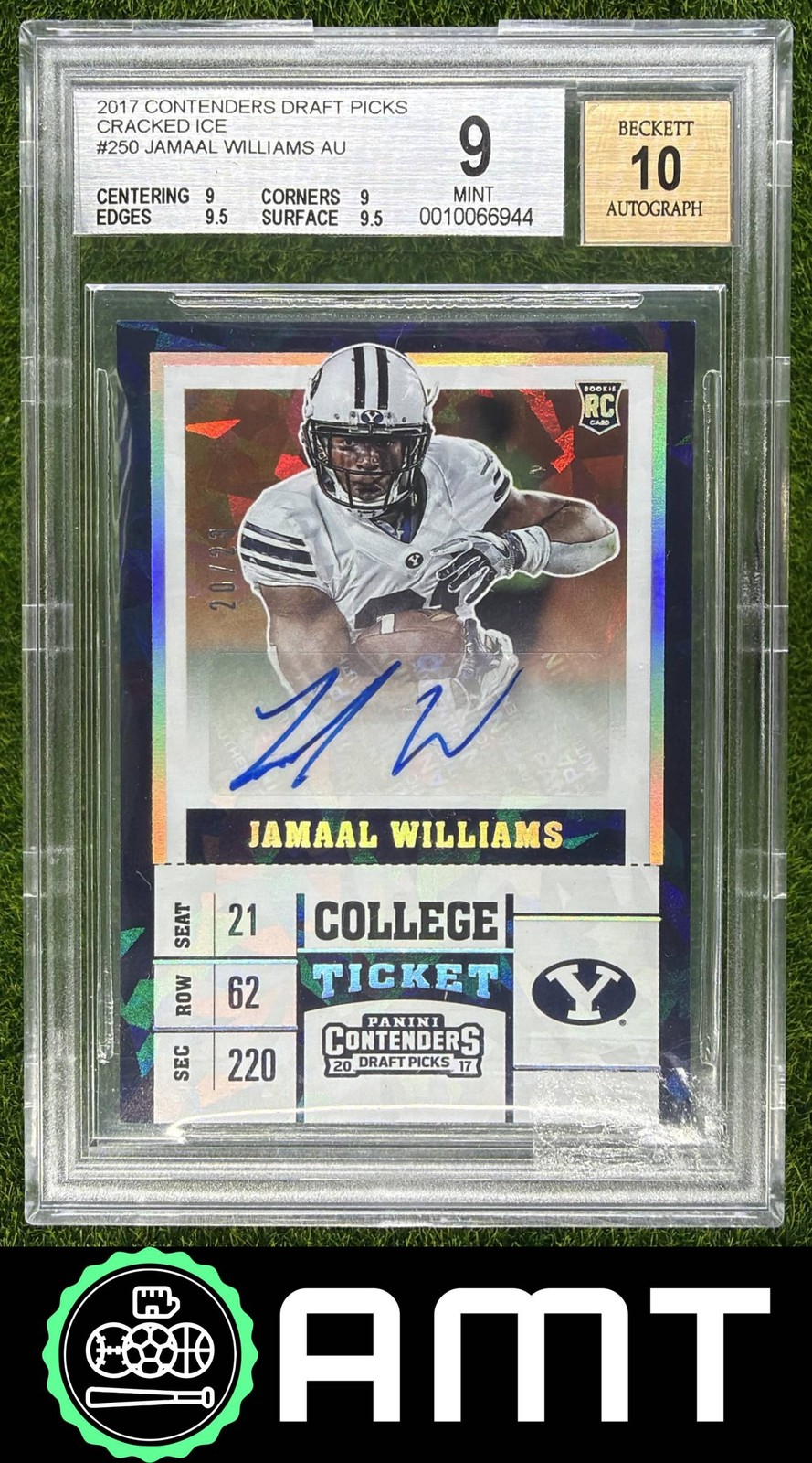Jamaal Williams Panini Contenders Draft Picks #250 Autograph-Cracked Ice