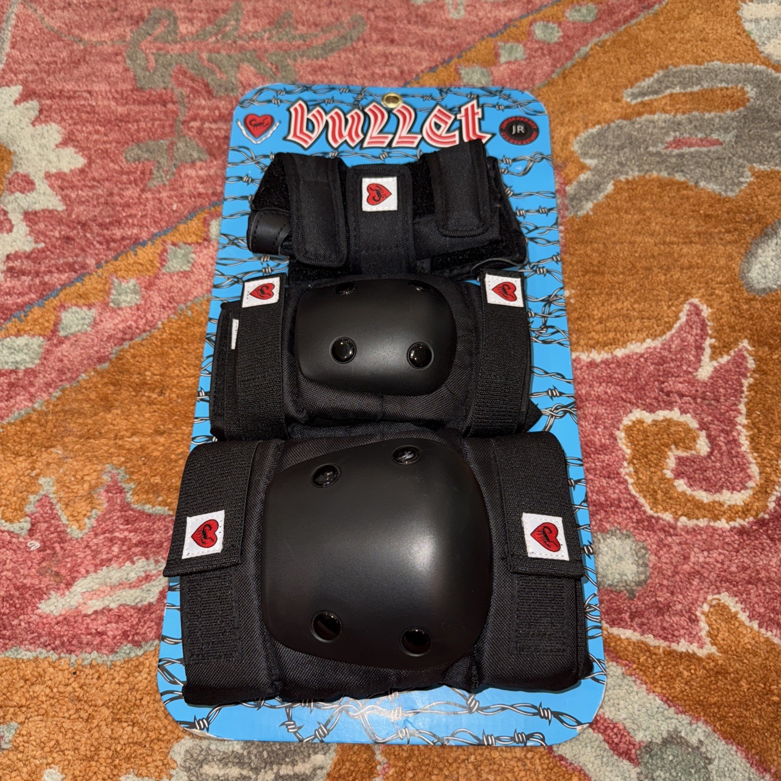 Protective Pads Set Black, Wrist, Knee And Elbow Pads