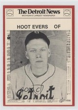 1981 Detroit News Tigers Boys of Summer 100th Anniversary Hoot Evers #44 0a3