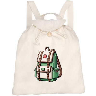 Canvas Rucksack / Backpack ''Pixel Style Green Backpack'' (RK00045232)