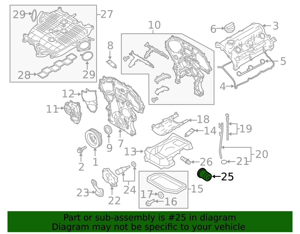 Filtro de aceite original Nissan 15208-65F0E Foto 4 de 4