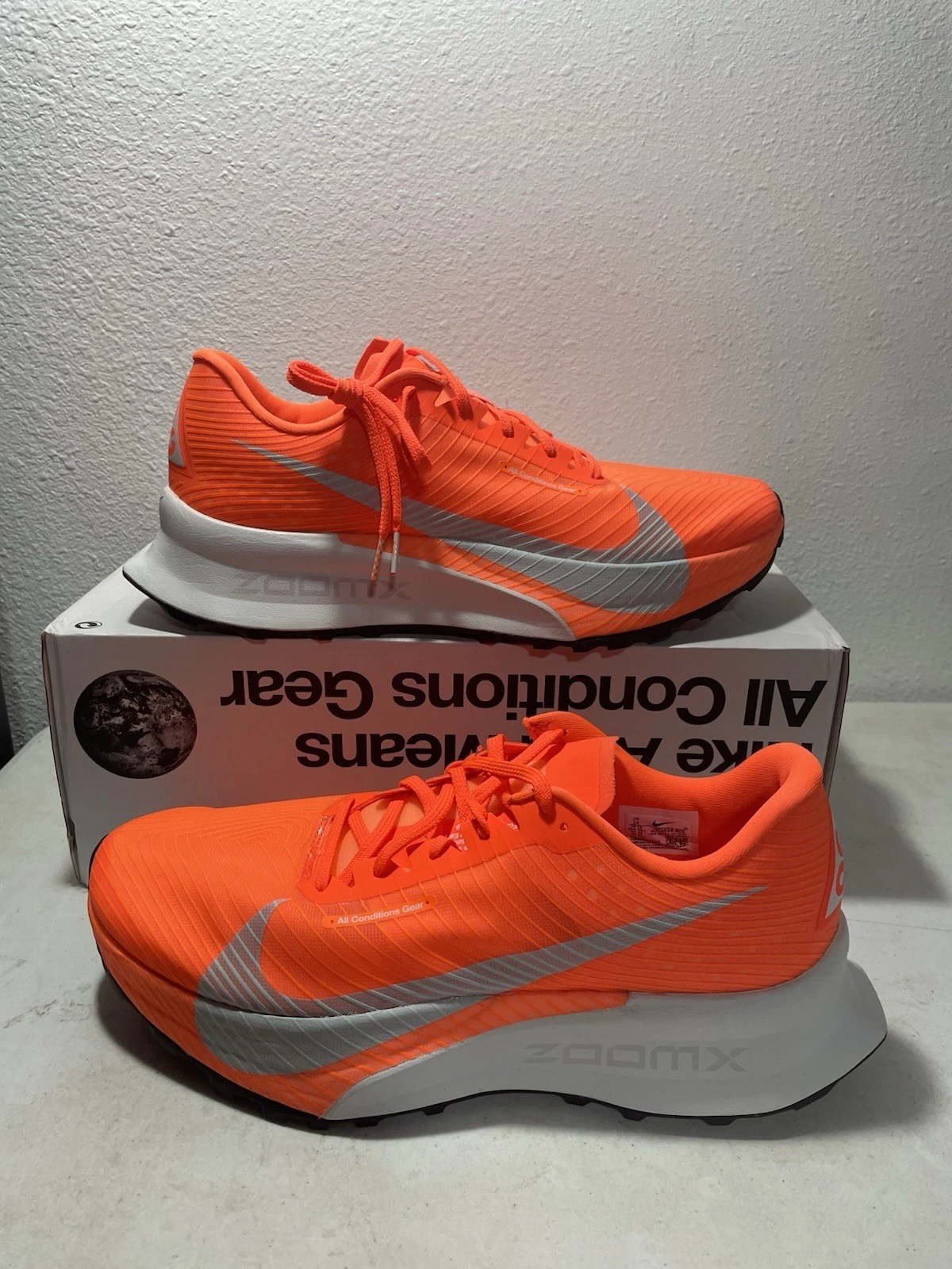 Nike ACG Ultrafly Trail Hyper Crimson Total Orange HF5668-801 Men's Size 14
