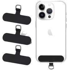3 Pack Cell Phone Lanyard Patchs, Phone Tether Tab for iPhone, Phone Chain St...
