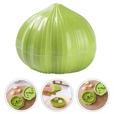 1Pcs Reusable Garlic Grinder Green Garlic Crusher Easy Clean Kitchen Tool