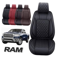 Dodge Ram Front Seat Covers Custom Fit 2009-2022 2 PCS Front/Black