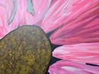 Blooming Moth Painting Canvas 24x24 Colorful couple Floral Art Original Acrylic — photo 5