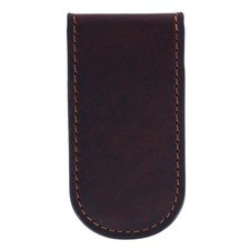 American Bison Men's Oil Pull Up Leather Magnetic Money Clip