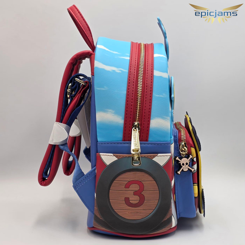 Mini sac à dos Loungefly One Piece Monkey D. Luffy Thousand Sunny Ship neuf - Photo 5 sur 10