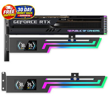 ARGB GPU Support Bracket with CPU GPU Temp Display Adjustable