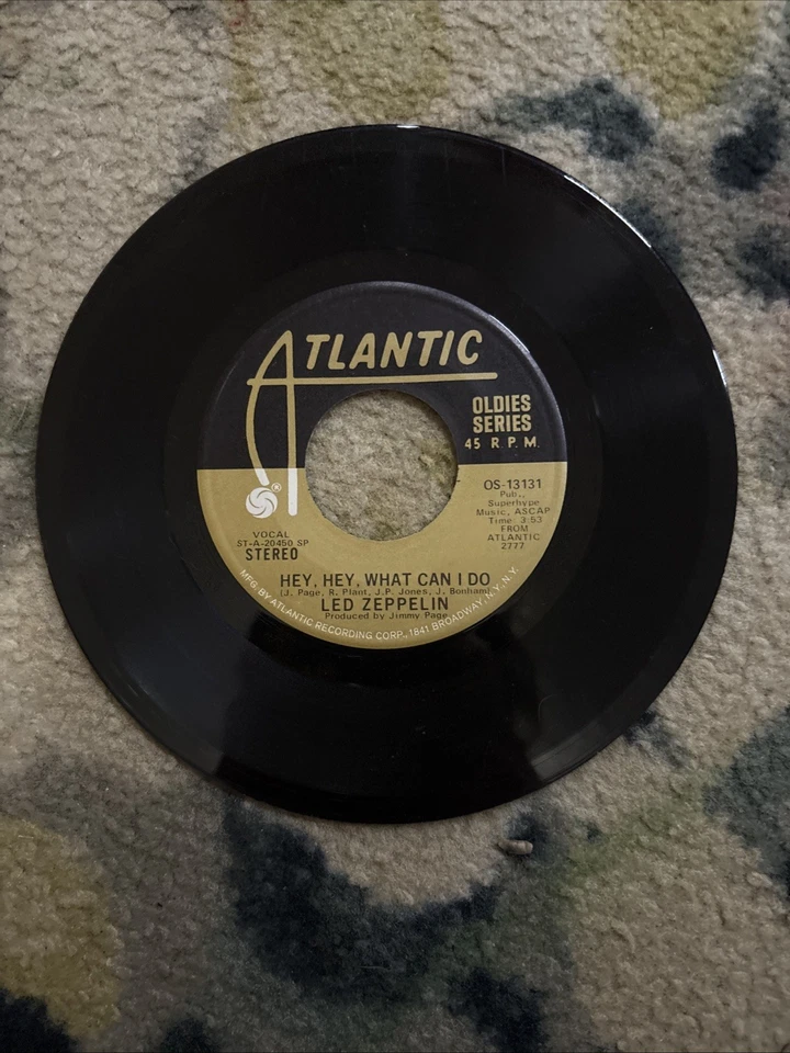Led Zeppelin - Immigrant Song/Hey,Hey, What Can I Do vinyl 45RPM (OS 13131) Gold - Image 4 of 4